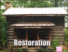 Historic Log Cabin Restoration  Semmes, Alabama